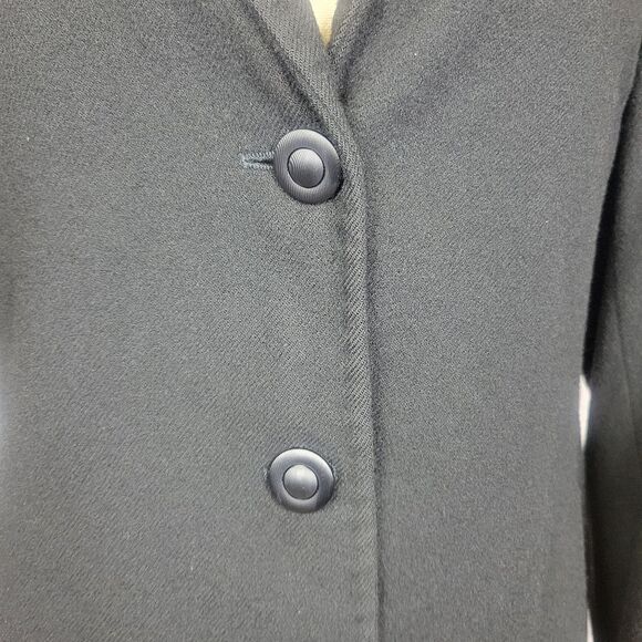 Tombolini Black Fitted Cashmere Blazer Two Button size Med Italy - Picture 5 of 11